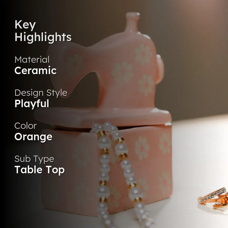 Cottage Sewing Machine Trinket Box media 2