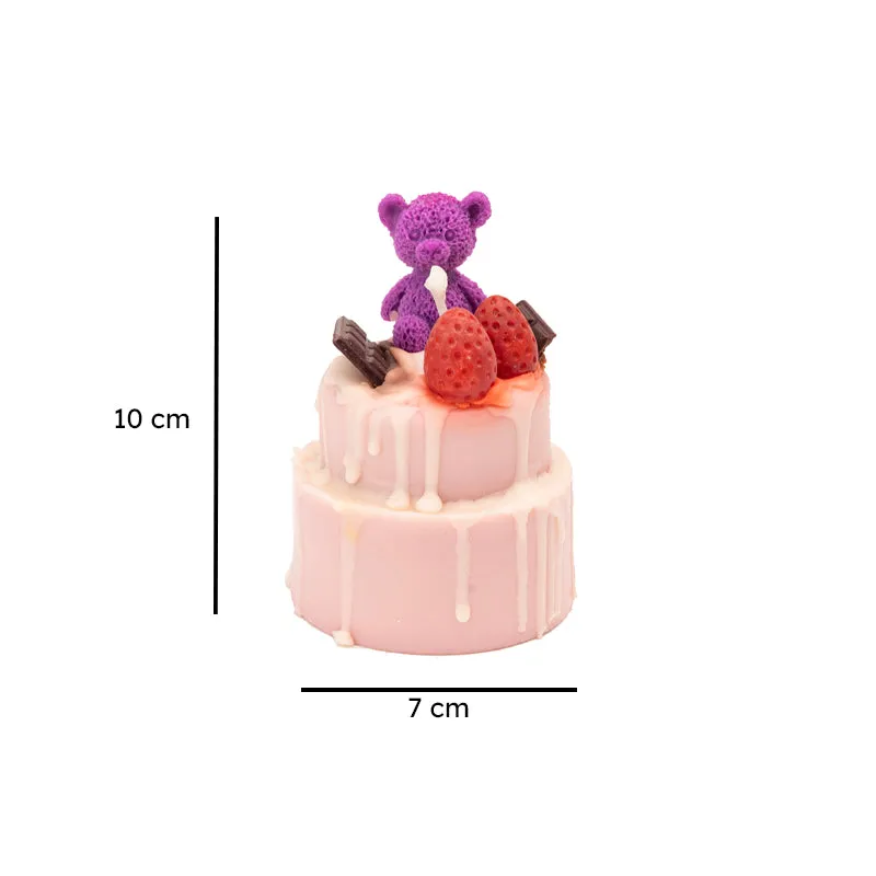 Cake Time Scented Candle - Vanilla, Strawberry media 6