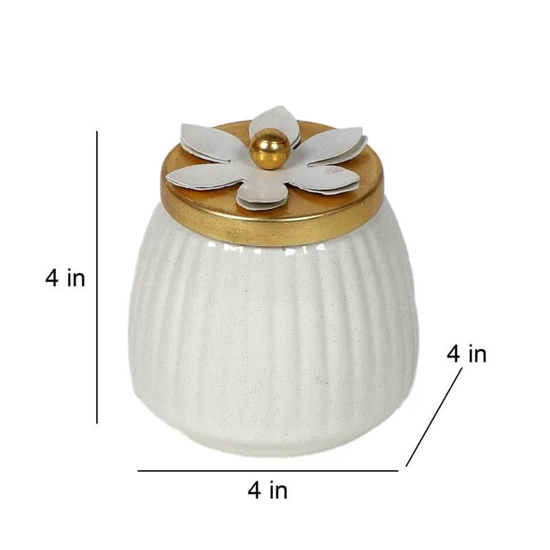 Hewei Flora Jar (White) - Set Of Two media 6