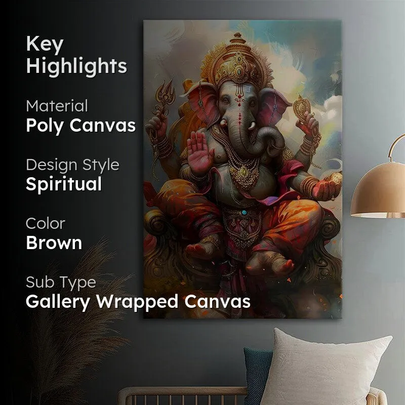 Lord Of Wisdom Wall Painting media 2