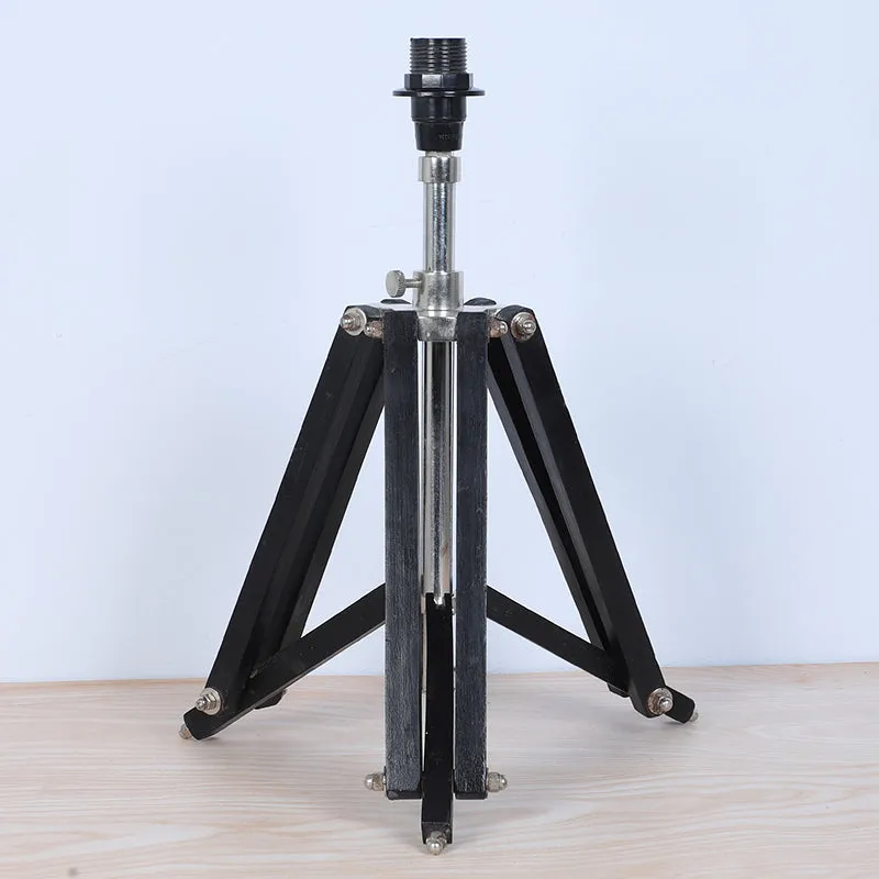 Urbane Solid Tripod Mango Wood Table Lamp - Black media 6