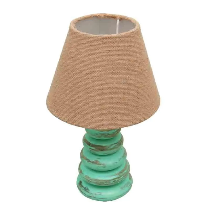 Amber Pebbles Fabric Table Lamp - Blue,Brown media 4