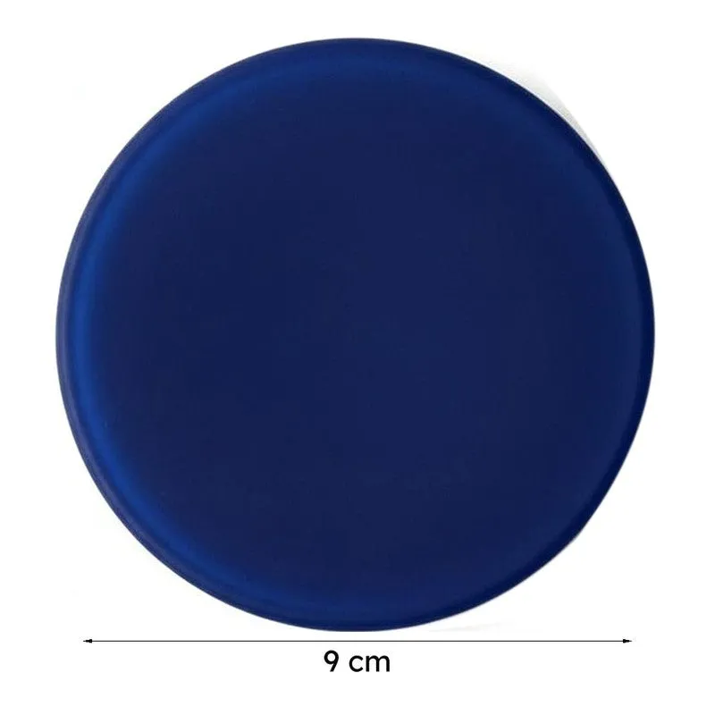 Gloassy Drop Glass Coaster (Blue) - Set Of Four media 7