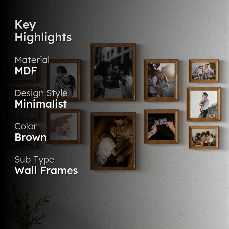 Image Ensemble MDF Wall Photo Frame - Set Of Twelve media 2