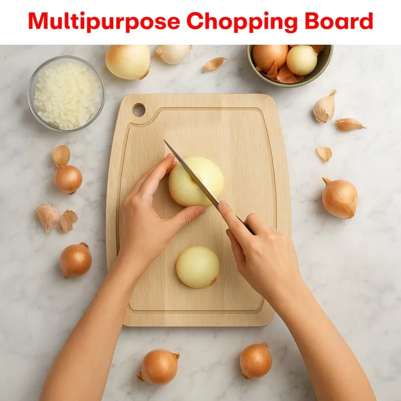 Rioware PureGrain Wooden Prep Board (Beige) - Set Of Three media 8