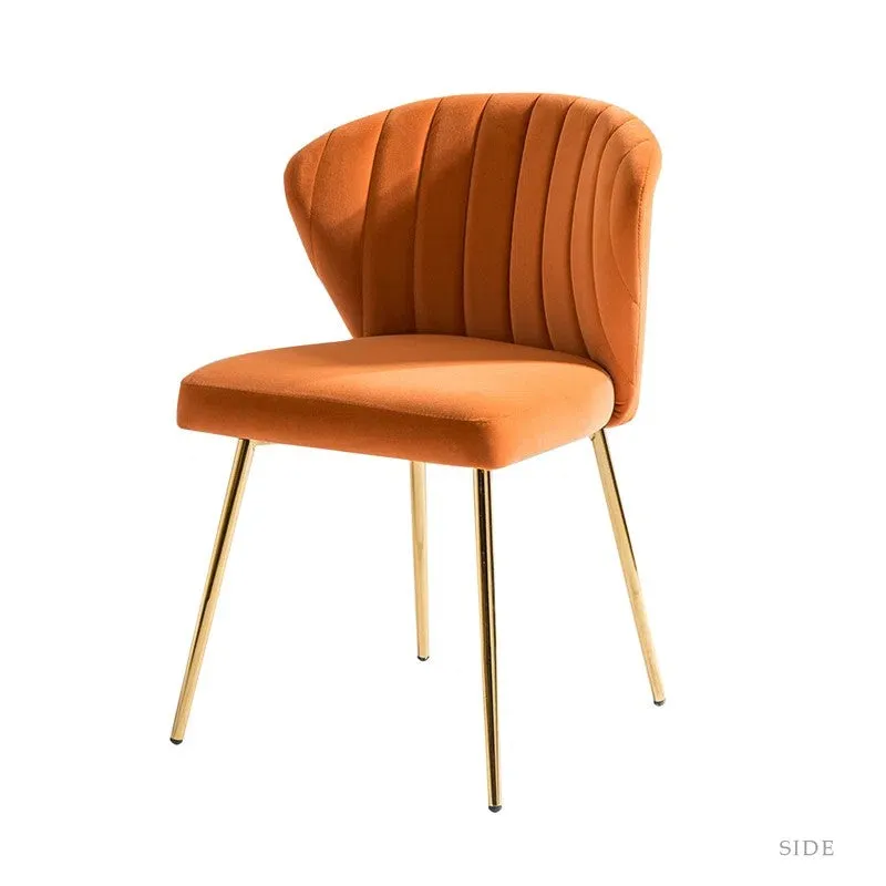 Cozyra Metal Accent Chair - Orange media 5
