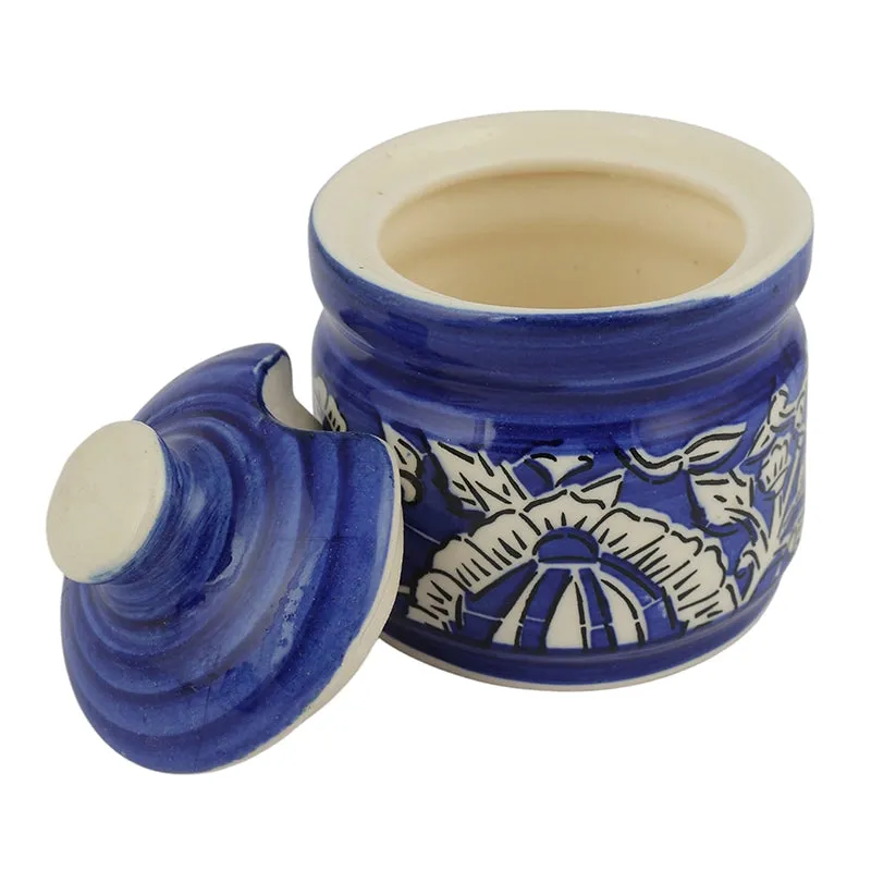 Arraina Ceramic Jar (Blue/200 mL) - Four Piece Set media 4