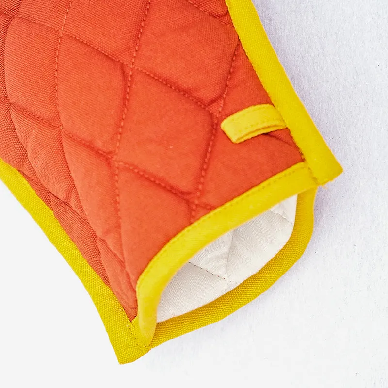 Swayam Teplo Kitchen Gloves (Orange & Yellow) - Set Of Two media 4