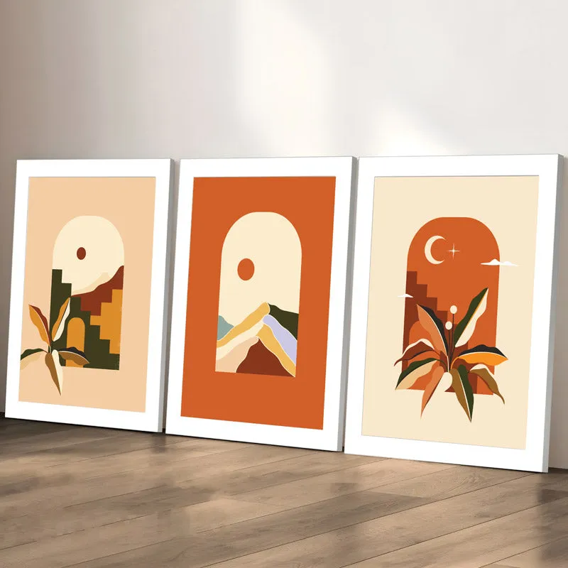 Abstract Connect Wall Art - Set Of Three media 1