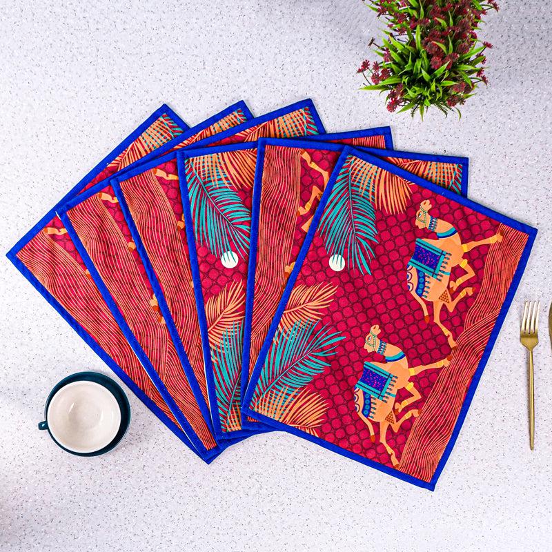Camel Enclave Placemat - Set Of Six