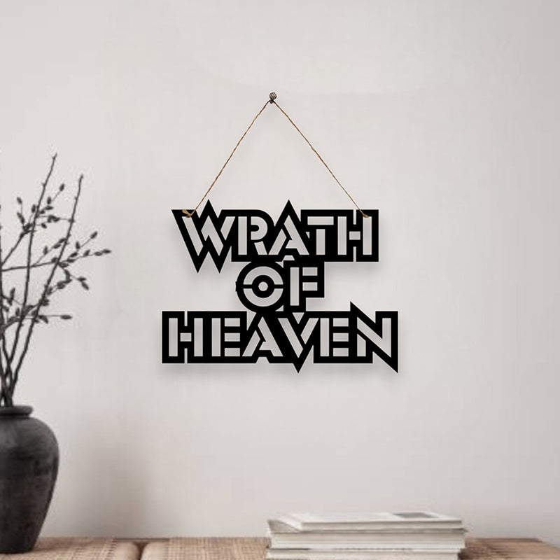 Wrath Of Heaven Mild Steel Wall Accent