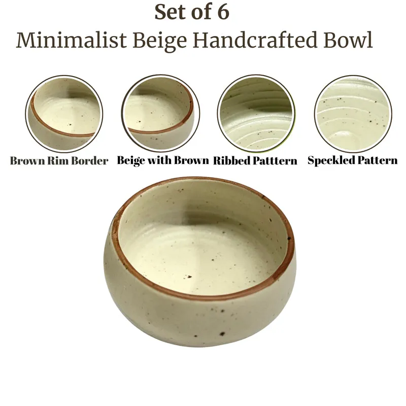 Cera Specks Snack Bowl (White/150 mL Each) - Set Of Six media 4