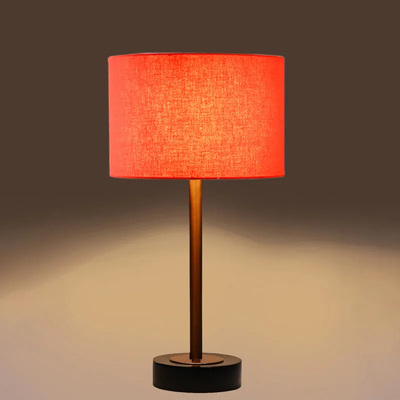 Cotin I Rodin Wooden Table Lamp - Orange,Copper,Black media 6