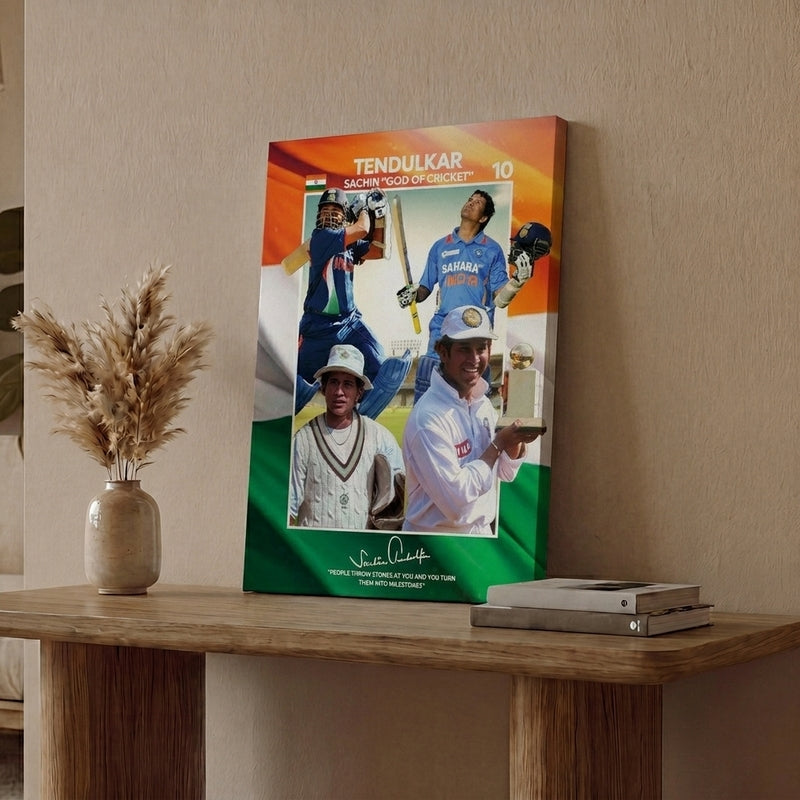 Tendulkar Canvas Wall Art