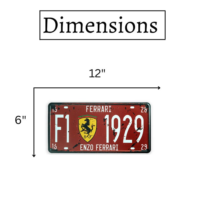 Ferrari F1 1929 Metal Wall Accent media 5