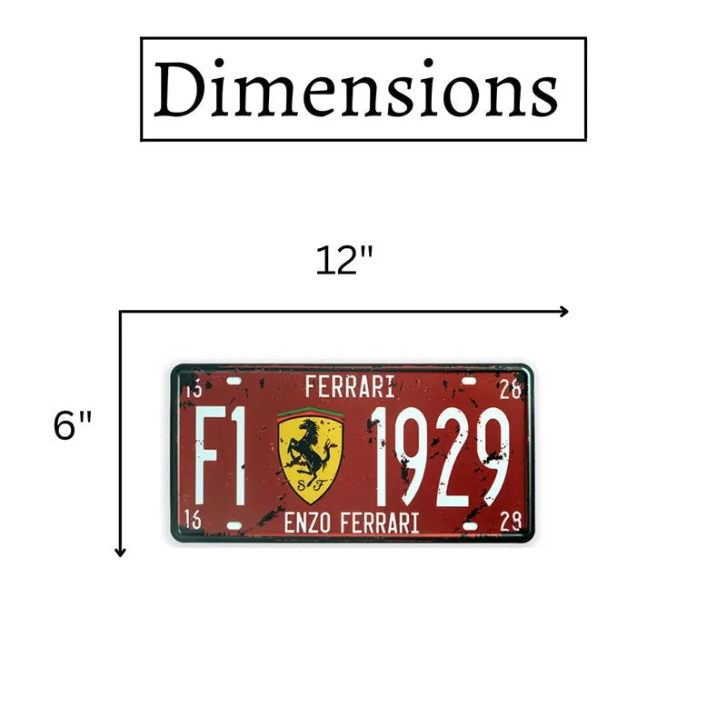 Ferrari F1 1929 Metal Wall Accent media 5