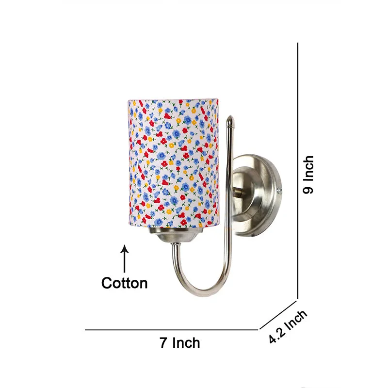Altura Color Splash Cylindrical Fabric & Metal Wall Lamp media 4