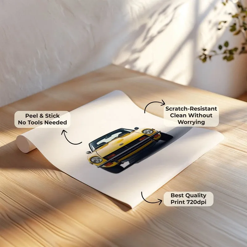 Yellow Racer Wall Poster media 7