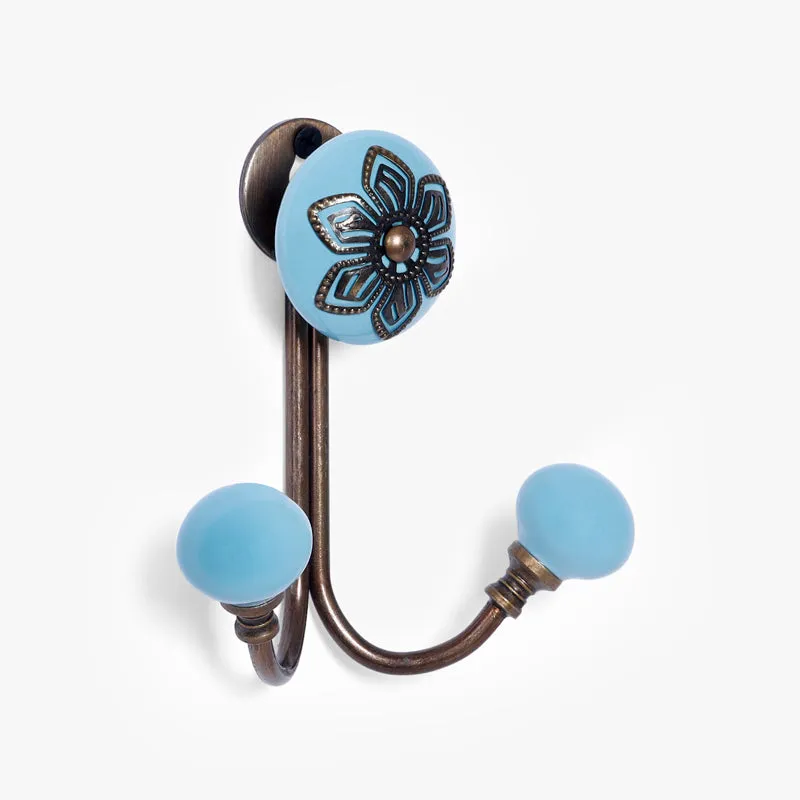 Hesho Filigree Wall Hook - Blue media 4