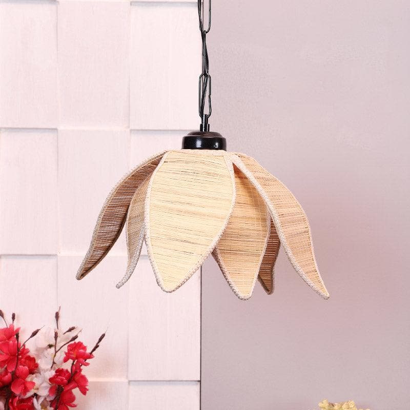 Bloomella Bamboo Petal Ceiling Lamp media 3