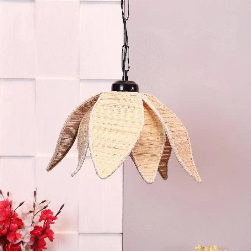 Bloomella Bamboo Petal Ceiling Lamp media 3