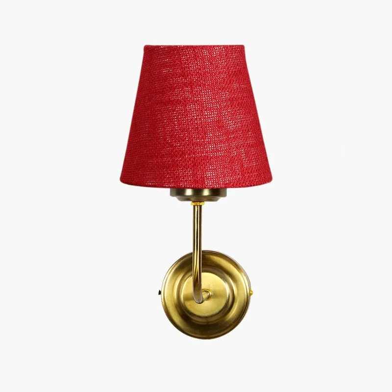 Lumoire Cone Metal Wall Lamp - Maroon media 5