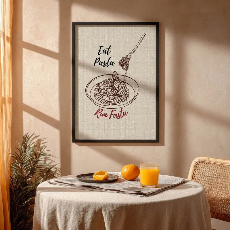 PastaAura Archival Canvas Wall Art - Black media 4
