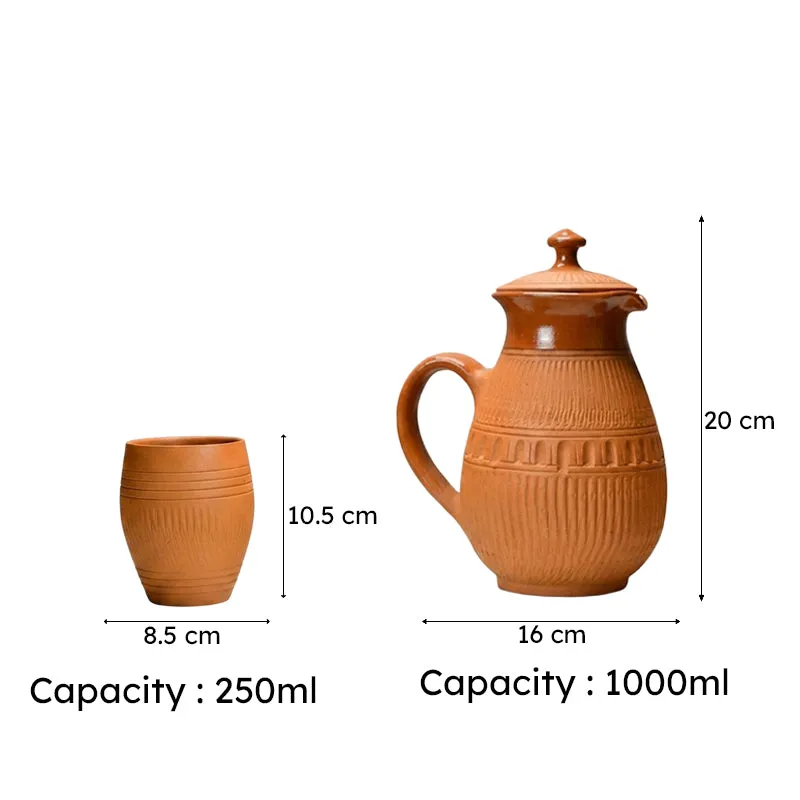 Glance Terracotta Jug with Glasses - Three Piece Set media 11