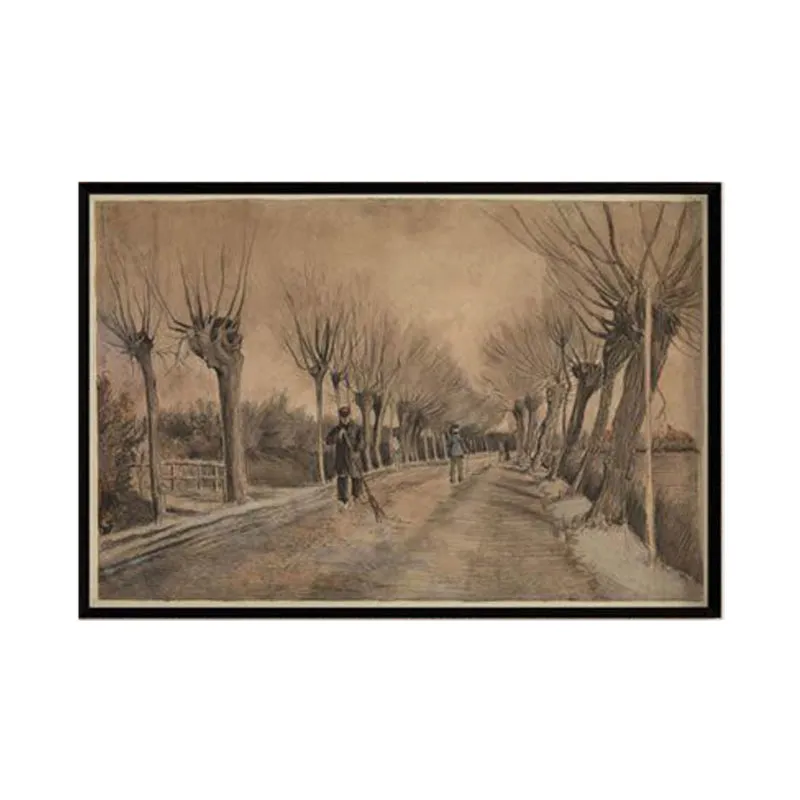 Road In Etten By Vincent Van Gogh - Black Frame media 6