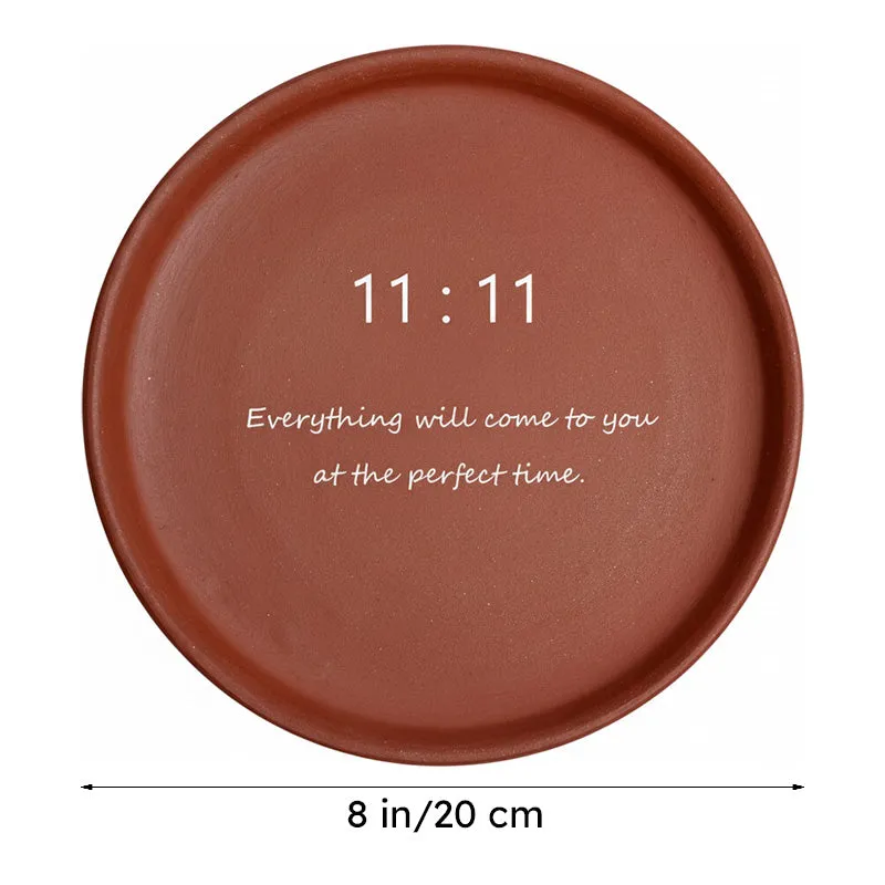 Angel Number Terracotta Wall Plate media 7