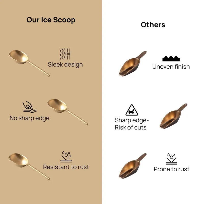 Unbeatable Stainless Steel Ice Scoop - Gold media 5