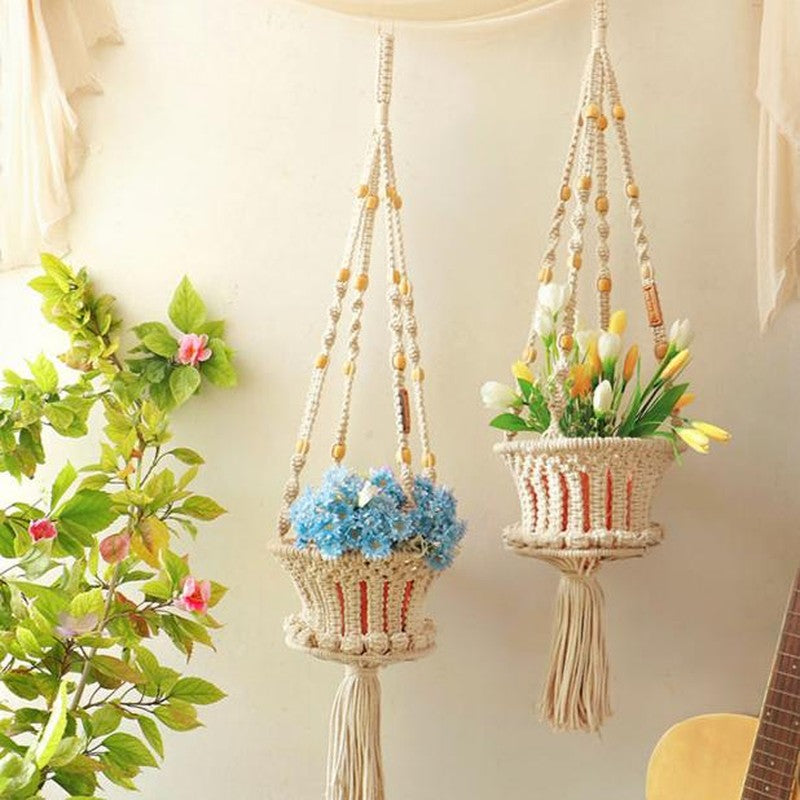 Silas Handcrafted Macrame Planter image 5
