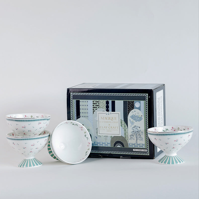 Magique: Portrait of a Rose Dessert Cups (180 ML Each) - Set of Four media 4