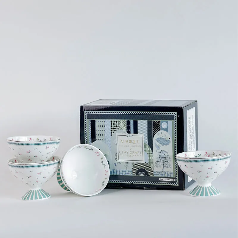 Magique: Portrait of a Rose Dessert Cups (180 ML Each) - Set of Four media 4
