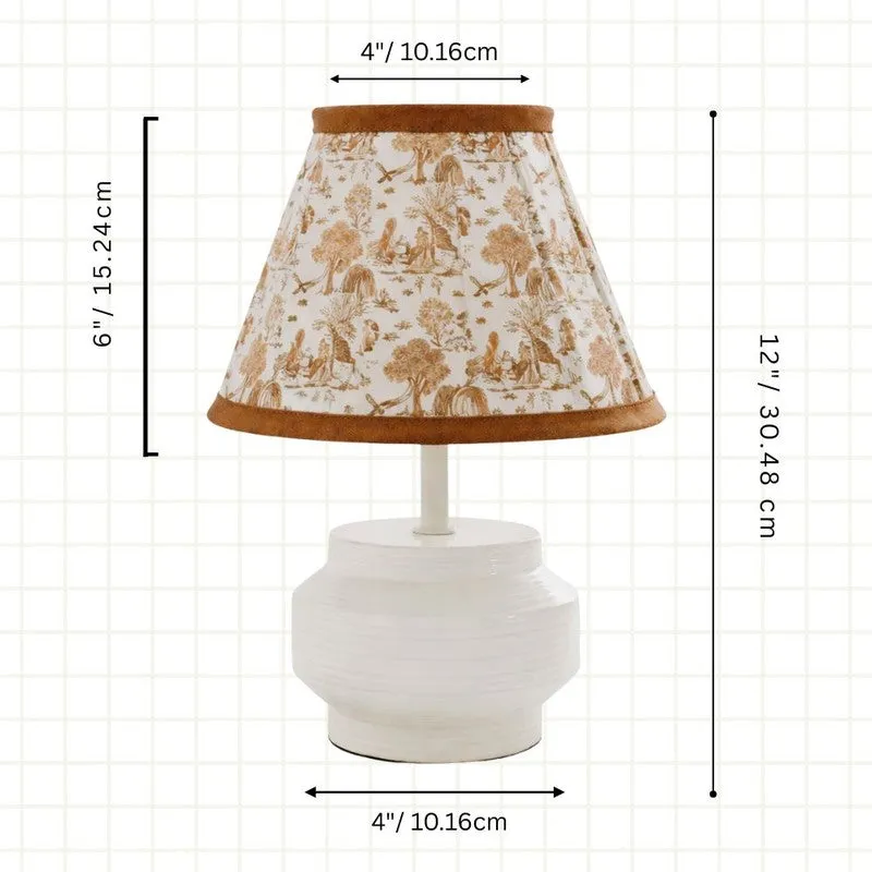 Sienna Accent Cotton Table Lamp - Brown media 7