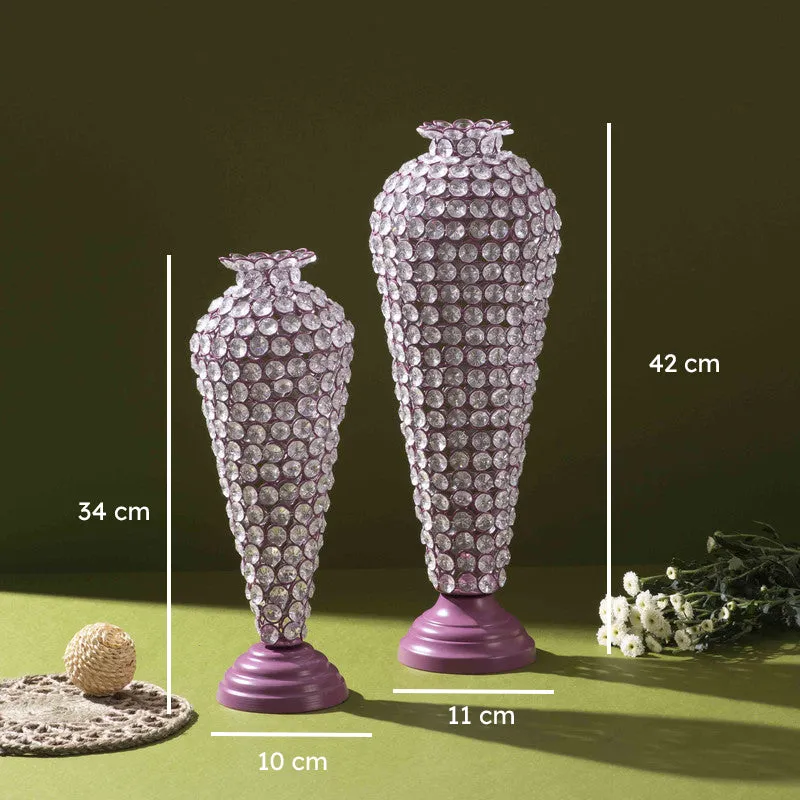 Irellis Luxe Vase (Purple) - Set Of Two media 7