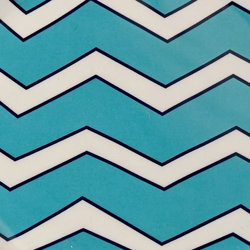 Tuqua Zig Zag Metal Platter - Set of Two media 3