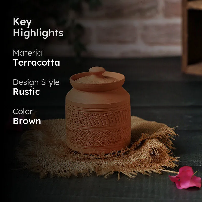 Clay Curve Terracotta Jar - 420 mL media 2