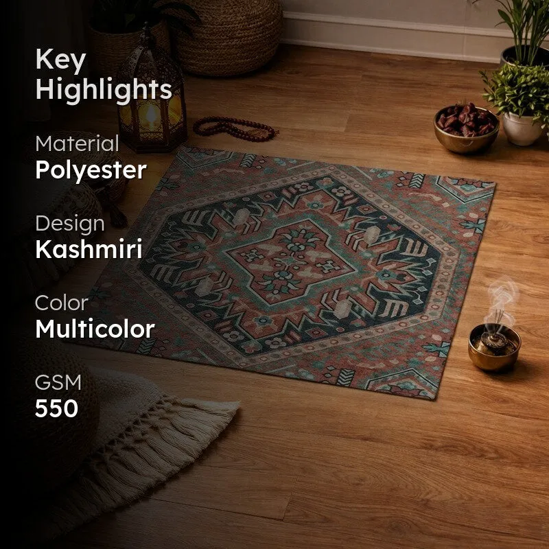 Iman Grace Prayer Mat (Rust) - 550 GSM media 2