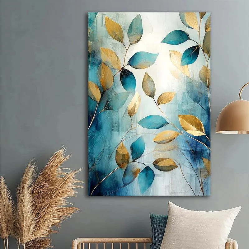 Gilded Breeze Poly Canvas Wall Painting media 6