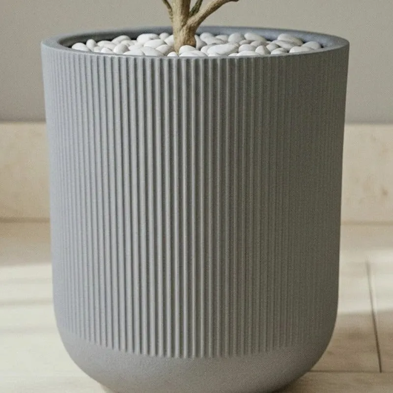 Velora Floor Planter - Grey - 6