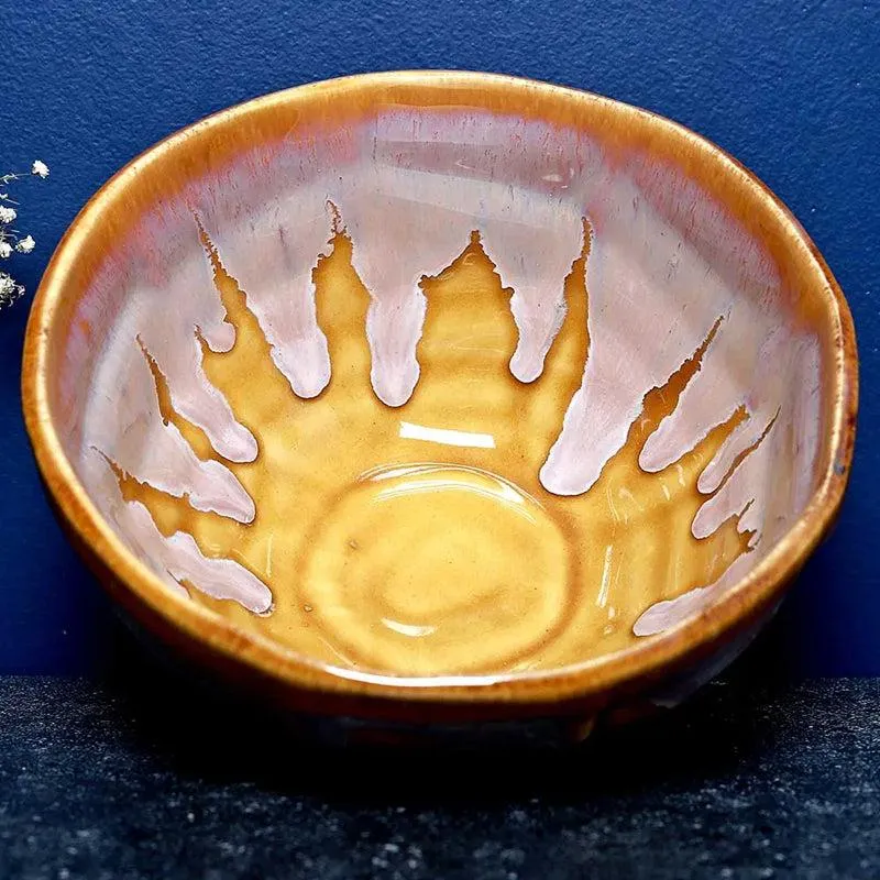 Buli Sunshine Handmade Serving Bowl - 750 ML media 4