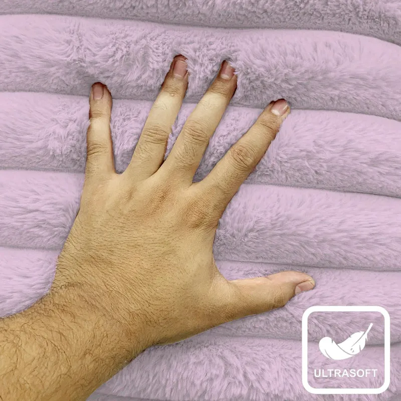 Stripe Luxe Cushion Cover Set (Lilac) - Set Of Two media 5