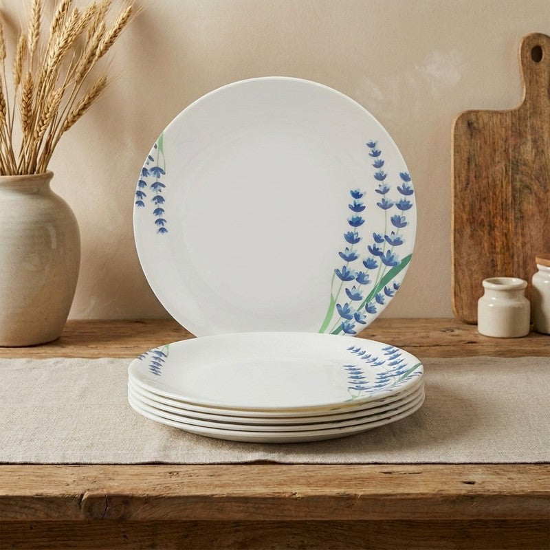 Lavender Melamine Quarter Plates - Set of Six