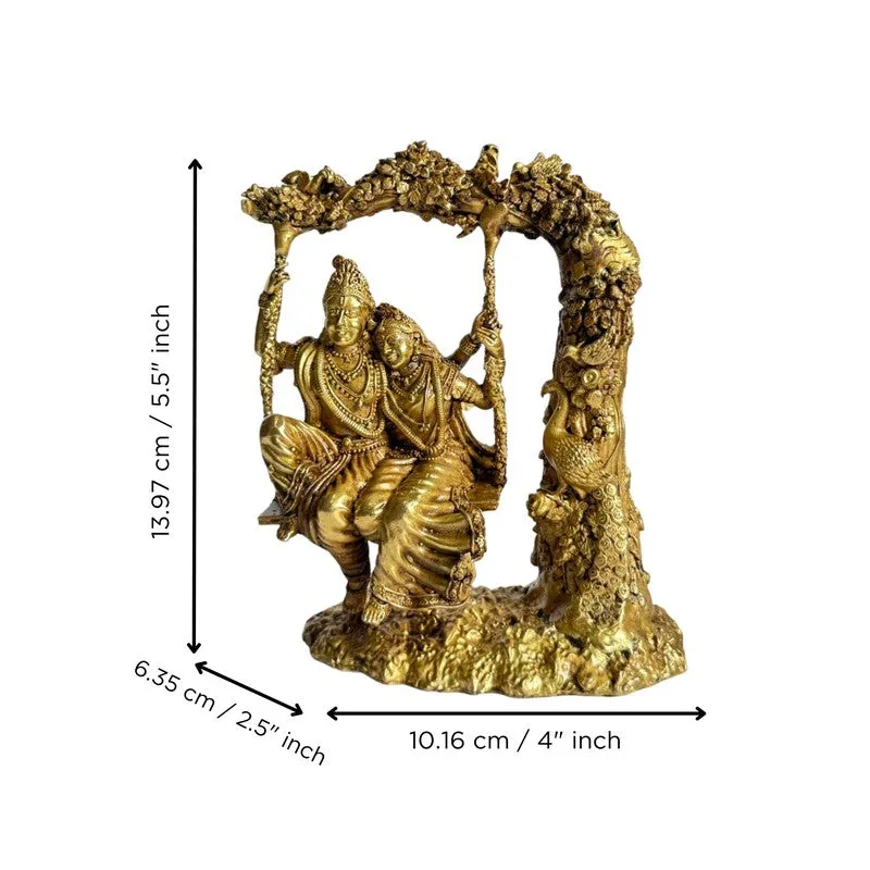 Radhakrishn Brass Idol media 7