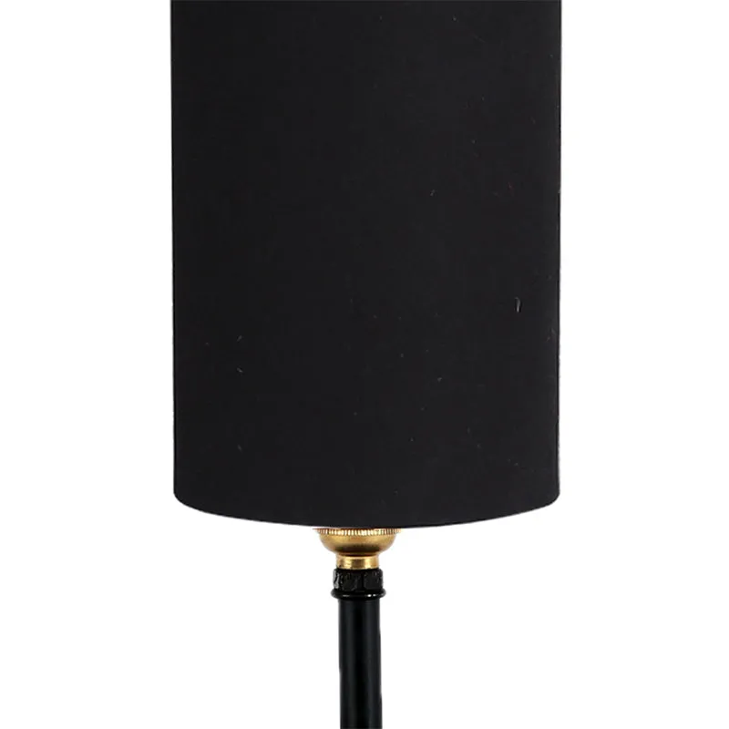 Hisha Metal Wooden Table Lamp - Black media 3