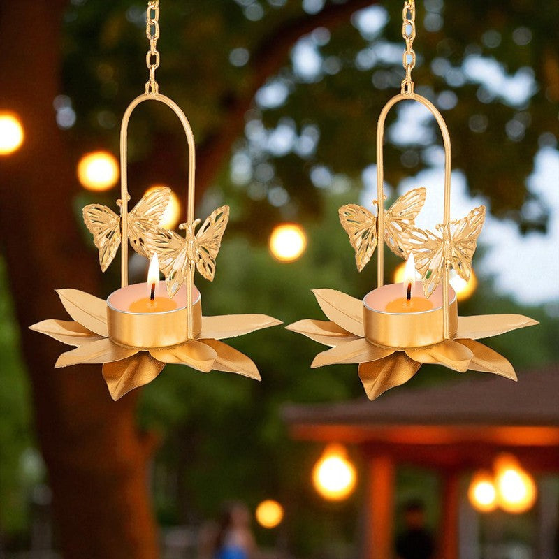 Aurivelle Tea Light Candle Holder - Set Of Two
