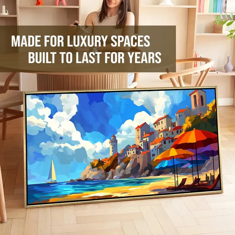 Bathers Canvas Wall Painting With Frame media 7