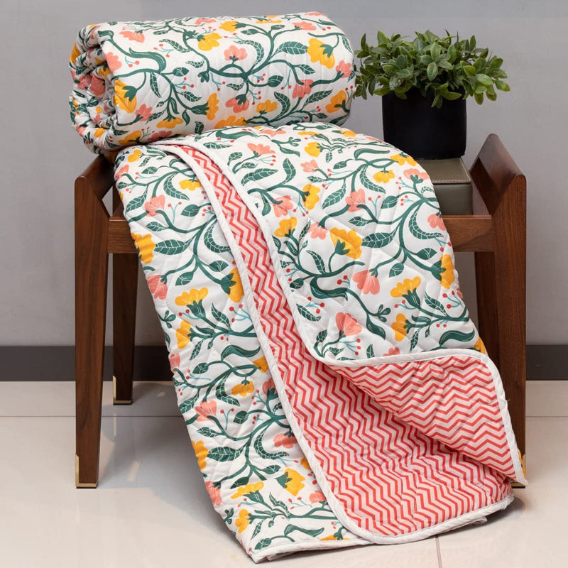 Urban Space Kashmir Reversible Dohar (Peach) - 120 GSM media 4