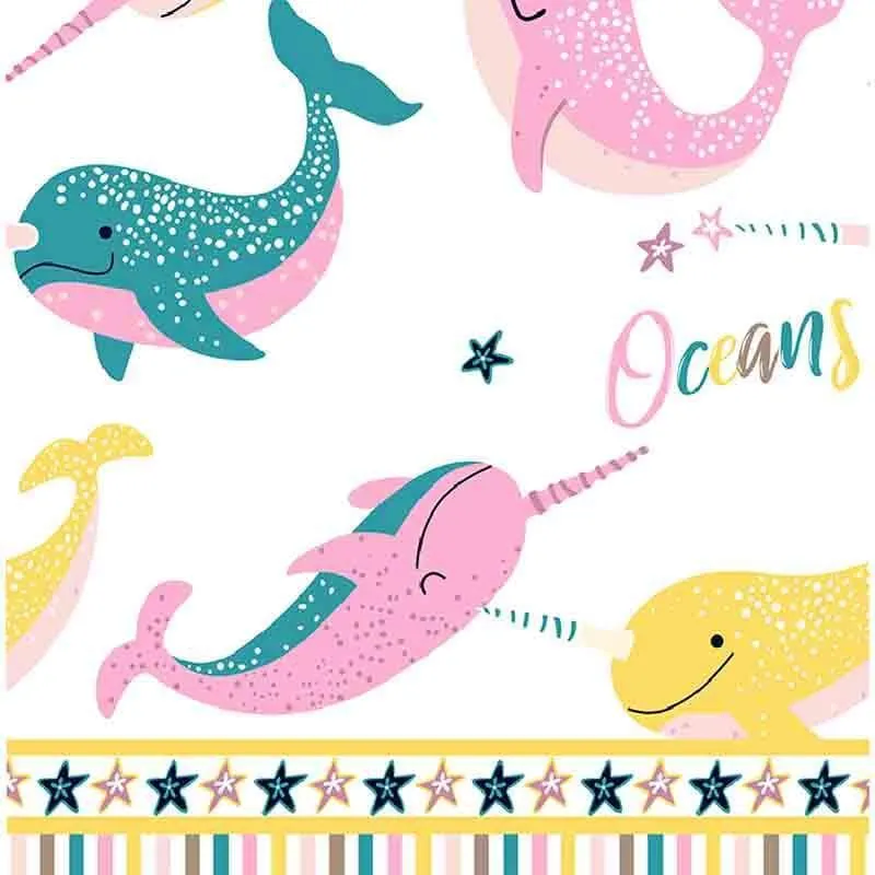 Narwhals Kids Microfiber Bedsheet - 150 GSM media 6